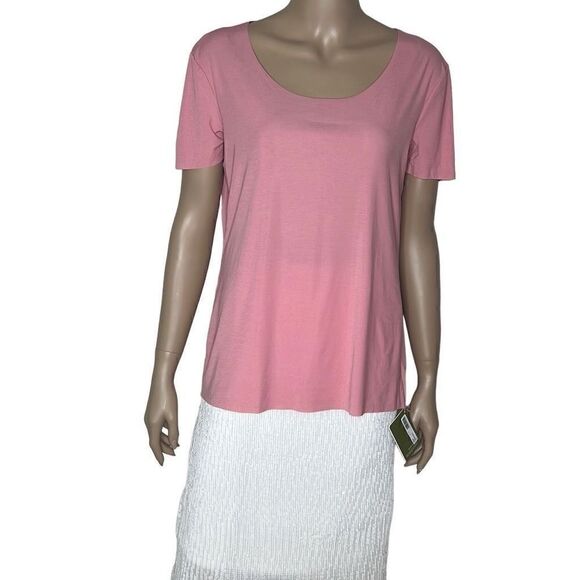 NWT Wolford Aurora Pure Shirt Brandied Apricot Pink M - Picture 2 of 11